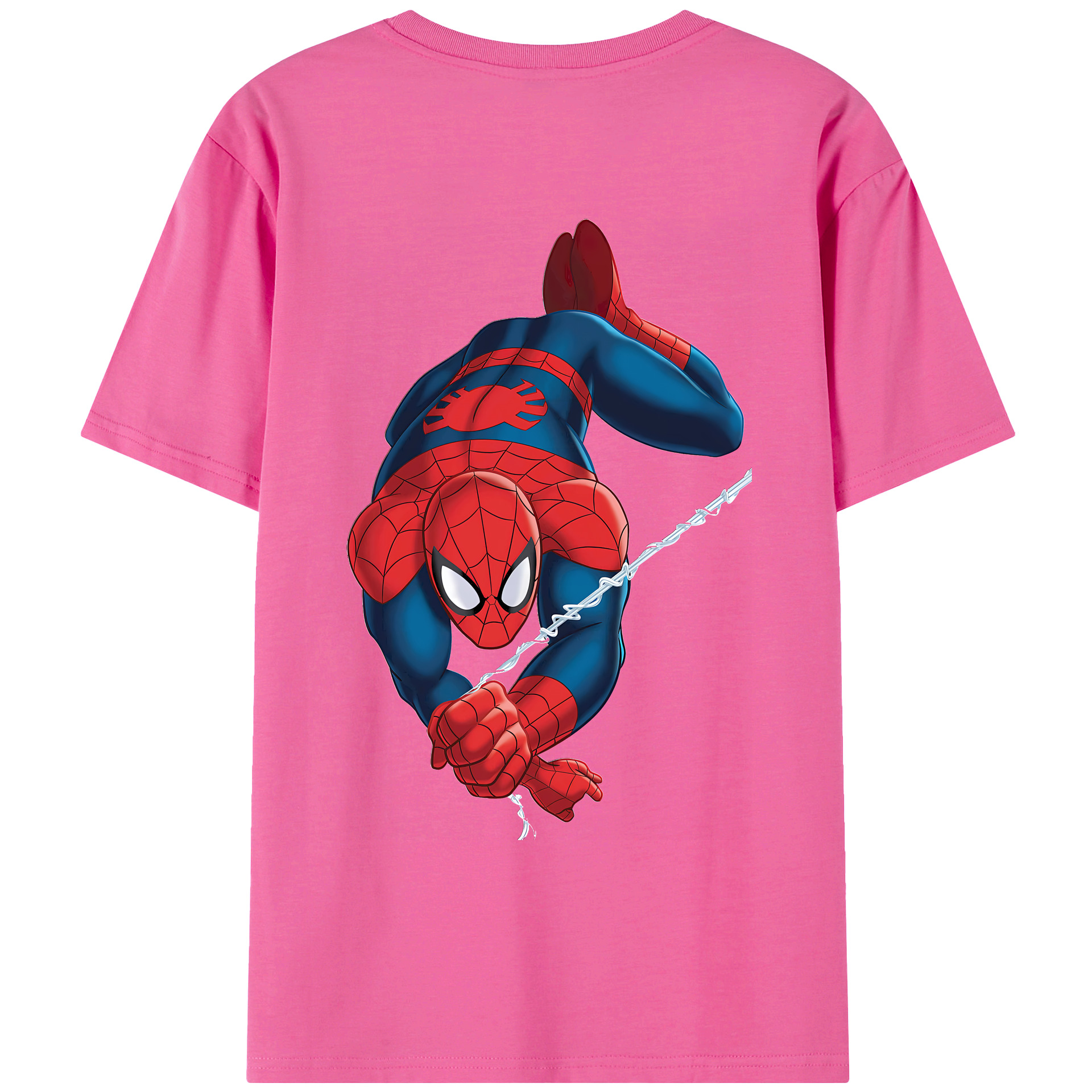 （画像用） Spider Man スパイダーマン レディース半袖Tシャツ(バックプリント)